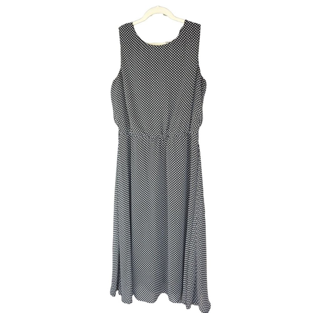 JBS Black White Polka Dot Retro Dress 14
